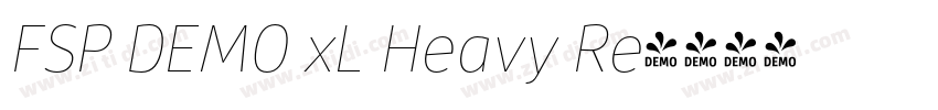 FSP DEMO xL Heavy Re字体转换